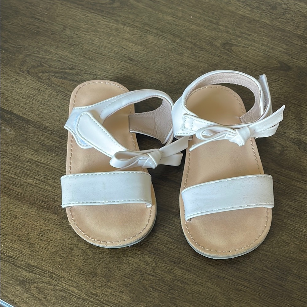 White Kids Sandals